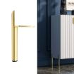 Cylindrical Metal Furniture Legs, 20cm Height (Titanium) LH-D012-01 - 1