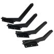 Adjustable Knife Shape Metal Furniture Legs, 30cm, Matte Black - 5