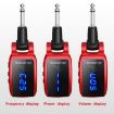 Red U12DX 6.35mm Wireless Guitar Transmitter Receiver Adapter - 3