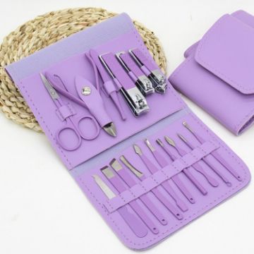 16 in 1 Purple Convenience Tools for Cutting Nails - 1
