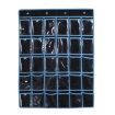 Mobile Phone Hanging Bag - 30 Grid, Transparent, Black, Non-woven - 1