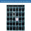 Mobile Phone Hanging Bag - 30 Grid, Transparent, Black, Non-woven - 2