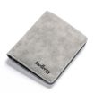 Baellerry BLR1152 Men's Vintage Gray Vertical Short Wallet - 1