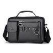 WEIXIER D235 Men's Black Litchi Texture PU Leather Shoulder Bag - 1
