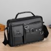 WEIXIER D235 Men's Black Litchi Texture PU Leather Shoulder Bag - 2