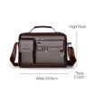 WEIXIER D235 Men's Black Litchi Texture PU Leather Shoulder Bag - 3