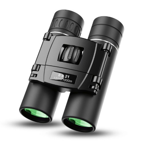 APEXEL 8x21 Zoom Binoculars 3000m HD Mini Foldable Telescope Black - 1