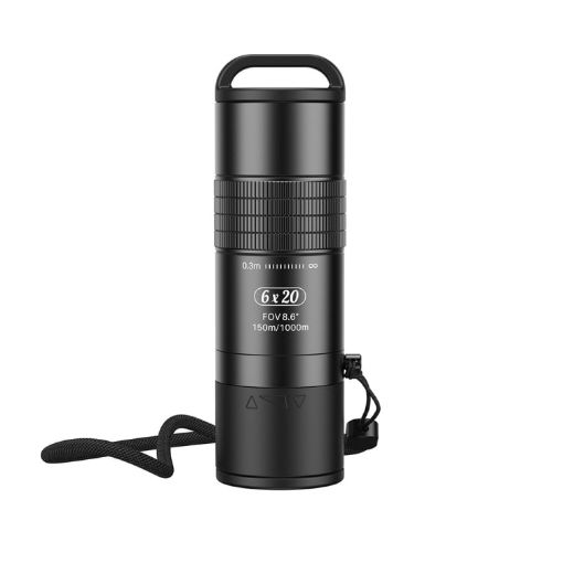 APEXEL 6X Telescope Optics Lens Monocular for Smartphones (Black) - 1