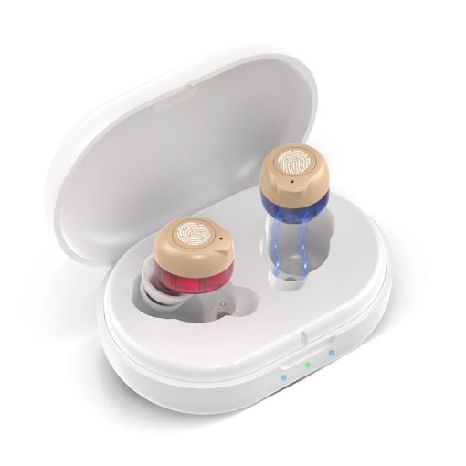 Red Blue Older Young Sound Amplifier Hearing Aid Sound Collector - 1