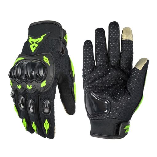 MOTOCENTRIC 13-MC-010 M Green Touch Screen Motorcycle Gloves - 1