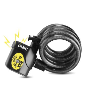 ULAC AL-3P Bicycle Alarm Cable Lock for Mountain Bikes - 1