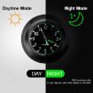 Aluminum Alloy Motorcycle Handlebar Clock, Black on Black - 4