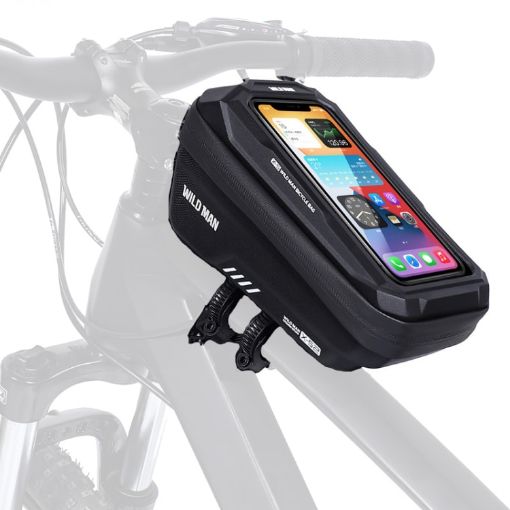 WILD MAN XS2 EVA 1L Hard Shell Rainproof Cycling Bag (Black) - 1