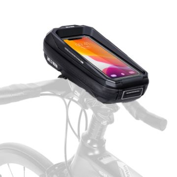 WILD MAN MS33 Bike Handlebar Bag with Touch Screen (Black) - 1
