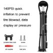 WEST BIKING YP0711122 Silver High Pressure Portable Bike Pump - 4