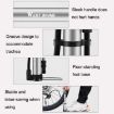 WEST BIKING YP0711122 Silver High Pressure Portable Bike Pump - 5