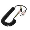 Type-C to 3.5mm Elbow Car Audio Adapter, 1.5m Cable Length - 2