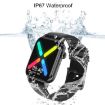 HD6 Smart Watch: 1.69" Heart Rate Monitor, Silver - 3