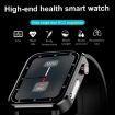 LOANIY E86 Smart Bluetooth Watch, 1.7" HR Monitor, Black Steel - 4