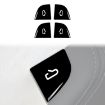 Tesla Model 3 Window Switch Stickers Set - Piano Black (4pcs) - 2