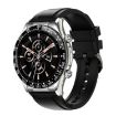 E18 Pro Smart Bluetooth Calling Watch with NFC, Black Silicone - 1