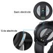 LOANIY E80 1.3" Heart Rate Smart Watch, Black Leather Strap - 6