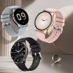 Wearkey Y23 Smart Watch, 1.32" Health Monitor, Password Lock, Silver Gray - 2
