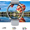 Wearkey Y23 Smart Watch, 1.32" Health Monitor, Password Lock, Silver Gray - 4