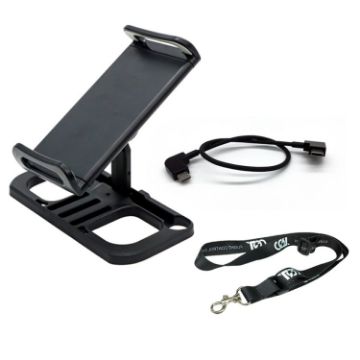 Drone Remote Controller Holder with Lanyard & Micro USB Line - 1