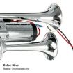 Electric Car Horn Double-Tube ST-1018S with Relay, 600DB Metal - 3