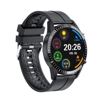 I9 1.5" Heart Rate/BP/Blood Oxygen Monitor Watch, Black - 1