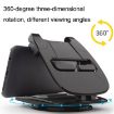 Car Dashboard Silicone Rotary Mobile Phone Holder (Black) - 4