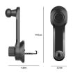 Round Air Outlet Car Extension Hook with 13mm Ball Head Bracket - 2