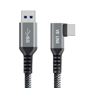 USB3.2 Gen1 VR Link For Oculus Quest 2, 3M Braided Aluminum Wire - 1