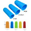 Anti-Scald Non-Slip Silicone Finger Cuffs, 4 Sets (Blue) - 3