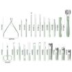 22 PCS Green Stainless Steel Nail Clipper & Art Tool Set - 3