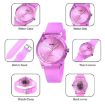 SKMEI 1760 Quartz Watch: Purple, Waterproof, Silicone Strap - 5