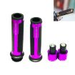 Purple Motorcycle Handlebar Grip Cover Set - Accessories - 1