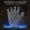 BOODUN 1096 Black Medium Silicone Fitness Gloves, Non-Slip & Breathable - 4
