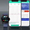 E89 Leather Strap Smart Health Watch with ECG & AI Diagnosis (Black) - 6