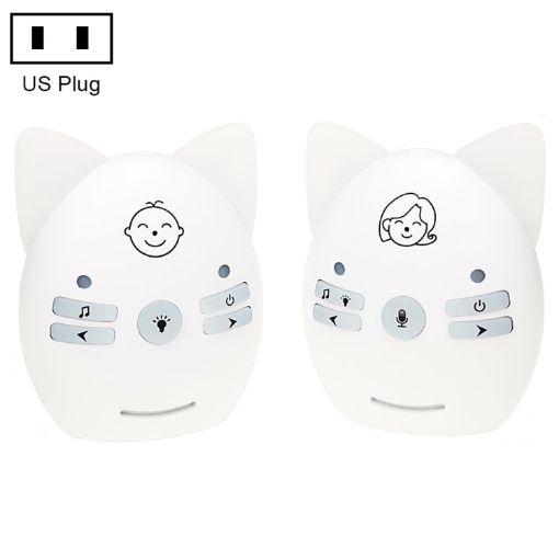 V30 Wireless Baby Monitor: Voice, Intercom, Night Light, US Plug - 1
