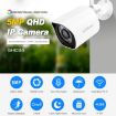 SriHome SH034 5MP Mini WiFi Outdoor Security Cam, US Plug, White - 2