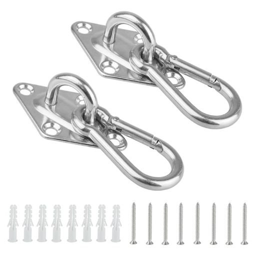 6mm 304 Stainless Steel Heavy Duty Swing Hangers - 2 PCS - 1
