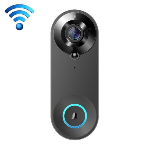 W3 Smart Doorbell Set: 150 Wide Angle, 1080P (Black) - 1