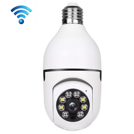 A6 2MP HD WiFi Light Bulb Camera with Night Vision & 8G Card - 1
