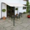 3x3m Beige Garden Patio Awning Canopy Waterproof Shade Cloth - 4