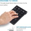 BT304 Mini Wireless Laptop Keyboard, 22 Keys, 2.4G, Gray - 4