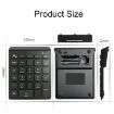 BT302 Gray 28-Key Mini Wireless Laptop Keyboard 2.4G - 3