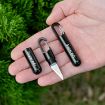 Portable Keychain Pendant Knife: Aluminum Alloy, Black, Art Cutting Tool - 1