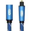 EMK 2m Blue Male to Female SPDIF Digital Optical Audio Cable - 1